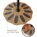 Rush Creek Dark Walnut Spinning 12 Gun Floor Rack with Adjustable Height - 38-4061