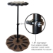 Rush Creek Dark Walnut Spinning 12 Gun Floor Rack with Adjustable Height - 38-4061