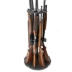 Rush Creek Spinning 8 Gun Floor Rack with Adjustable Height Black