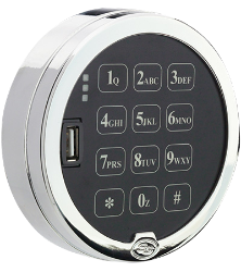 S&G Digital Platform 3006-102 - Pivot Bolt and Satin Chrome Keypad Kit 