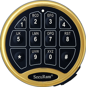  Securam Safelogic Basic Safe Lock Ec 0601A Stainless Steel Keypad Only Safelogic Basic Bronze