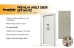 SnapSafe 75420 Premium Vault Room Door 36" - Inswing Off White - 75420