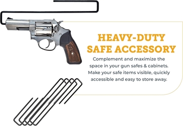 SnapSafe® Universal Handgun Hangers (4-Pack) 