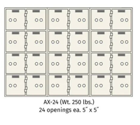 SoCal - Bridgeman Safes AX Single Nose Safe Deposit Box AXSN-24 