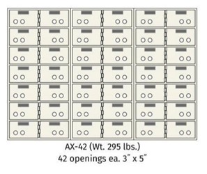 SoCal - Bridgeman Safes AX Single Nose Safe Deposit Box AXSN-42 