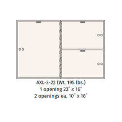 Socal - Bridgeman Safes AXL-3-22M Teller Lockers 