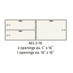 Socal Safe AX Series Modular Teller Lockers AXL-3-10 