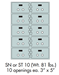 Socal Safe SN Series Modular Safe Deposit Boxes SN-10 - SN-10