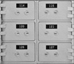 Socal Safe SN Series Modular Safe Deposit Boxes SN-6 - SN-6