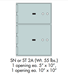 Socal Safe SN Series Modular Safe Deposit Boxes SN-2A - SN-2A