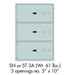 Socal Safe SN Series Modular Safe Deposit Boxes SN-3A - SN-3A