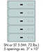 Socal Safe SN Series Modular Safe Deposit Boxes SN-5 - SN-5