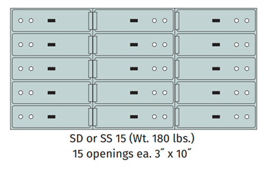 Socal Safe SS Series Modular Safe Deposit Box SS-15 