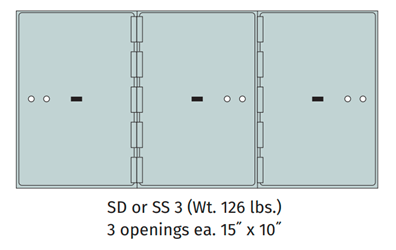 Socal Safe SS Series Modular Safe Deposit Box SS-3 