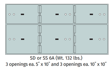 Socal Safe SS Series Modular Safe Deposit Box SS-6A 