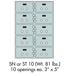 Socal Safe ST Series Modular Safe Deposit Box ST-10 