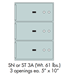 Socal Safe ST Series Modular Safe Deposit Box ST-3A - ST-3A