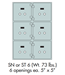 Socal Safe ST Series Modular Safe Deposit Box ST-6 - ST-6