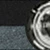 Black Textured with Chrome Hardware - Gray Fabric